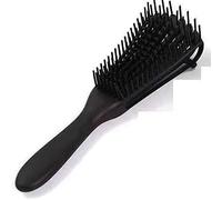 Taidda Universal 8 Row Detangler Brush Removable Comb Hair Brush, Massage Function for Women, African - Lightweight (Black)