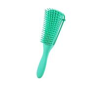 Taidda Universal 8 Row Detangler Brush Removable Comb Hair Brush, Massage Function for Women, African - Lightweight (Green)