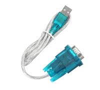 Taidda USB to RS232 Serial PLC Programming Cable Adapter Convertor Fast Signal Transmission for Outdoor Use Made of Plastic Material for PLC Programmers