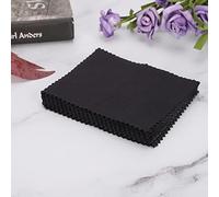 Taidda Watch Cleaner Tool Cloth Anti-Static Watch Cleaning Polishing Cloth for Makers and Repairing Workers 20pcs Black Nylon 5.7"x5.5"