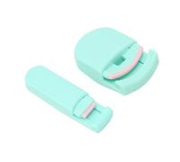 Taidda Wide Angle Partial Eyelash Curler Set Portable and Cute Lashes Curler for Women Girls, with Replacement Silicone Pad, Ergonomic Design for Makeup Touch-ups (Green)