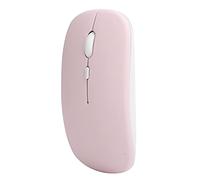 Taidda Wireless 5.0 2-Mode Silent Pink Mouse for Laptop Computer 2.4GHZ, Quiet Mute Mouse for Office Home Study Bedroom, ABS Material