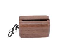 Taidda Wireless Earphones Case, Handcrafted Walnut Wood Storage Cover, Microfiber Lining Case for SMART MOMENTUM 3rd 4th, with Drop & Protection