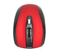 Taidda Wireless Mouse Compact Long Service Life 2.4GHz 3 Levels DPI Adjustable for Vista Laptop, ABS Material (Red)