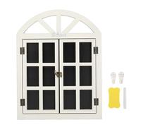 Taidda Wooden Window Frame Shaped Hanging Chalkboard Sign, Durable Decorative Erasable Wall Message Board for Home Cafe Restaurant, Ideal for Communication and Creativity (7702A-02)