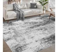 Taidianolp Area Rugs 3 x 6 ft,Grey Abstract Under Table Home Decor,Black, 90 x 180 cm,Rug Decorative Laundry Room Kitchen Mudroom Runner Hallway