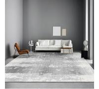 Taidianolp Area Rugs 5 x 6 ft,Modern Designs Grey White Abstract,Grey,150 x 180 cm,Rug for Bedroom Dressing Room Under Makeup Vanity Desk