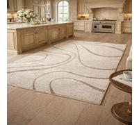 Taidianolp Area Rugs Rectangular,Modern Abstract Beige, Neutral-colours, 100 x 160 cm,Decorative Mat for Makeup Vanity Chairs Bedroom Aesthetic,