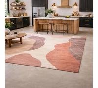 Taidianolp Area Rugs Rectangular,Modern Abstract Beige, Neutral-colours, Red, Purple, 200 x 300 cm,Large Rugs for Living Room Carpet Bedroom Dining Room Aesthetic