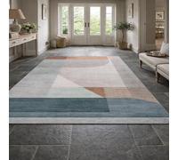 Taidianolp Area Rugs Rectangular,Modern Geometric Abstract Brown, Gray, Green, 100 x 200 cm,Living Room Decor Aesthetic Rug Bedroom Corner Shelf Floor Mats,