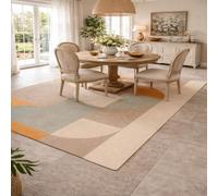 Taidianolp Area Rugs Rectangular,Modern Geometric Beige Neutral-colours Gray Blue, 180 x 270 cm,Living Room Carpet Bedroom Dorms Indoor Floor Home Decor Aesthetic
