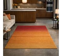 Taidianolp Area Rugs Rectangular,Modern Red, Burnt Orange, Yellow, 150 x 200 cm,Washable Rug for Living Room Decor Home Office Dining Room