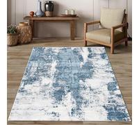 Taidianolp Large Rugs 6 x 9 ft,Modern Abstract Design Art Deco,Blue Grey, 180 x 270 cm,Living Room Rugs for Bedroom Soft Carpets Home Decorations,