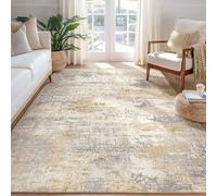 Taidianolp Large Rugs 6 x 9 ft,Modern Neutral Abstract Cream White,Yellow, 180 x 270 cm,Living Room Rugs for Bedroom Soft Carpets Home Decorations,