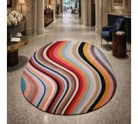 Taidianolp Oval Rugs, 5 x 7 ft,Modern Red, Yellow, Blue, Pink, Black, Gray, Beige, Purple, Colorful,155 x 215 cm,Area Rug for Living Room Washable Carpet Bedroom Aesthetic