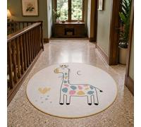 Taidianolp Round Rugs Circular Carpets,Modern Pink, Blue, Yellow, Orange, White, 60 cm (2 ft),Home Decorative Entryway Rug Bathroom Floor Mat Entry Entrance