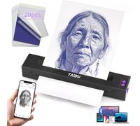 TAIDU 2026 Upgraded P19 Thermal Tattoo Printer with 20 Tattoo Transfer Papers, Realistic Printing; Wireless Bluetooth Compatible iOS/Android Phones