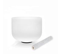 TAIFENG G Note Throat Chakra Quartz Frosted Crystal Singing Bowl 8 inch