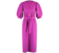 Taifun Women's Balloon Sleeve Half Sleeve Plain Knee-Over Knee Dress, fuchsia, 12
