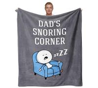 Taigzier Birthday Gifts for Dad, Blanket Gifts for Dad from Daughter/Son, Dad's Gift for Birthdays Christmas, Father’S Day Ideas, Dad’S Snoring Corner Throw Blanket 60”X50”