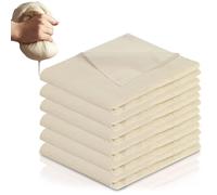 TAIHOBO 6PCS Cheesecloth, 60×60cm Muslin Cloths for Cooking, Reusable Cheese Cloth, Washable Cheese Cloths for Straining, Unbleached Polyester Cotton Yogurt Strainer for Straining Liquids Baking