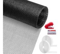 TAIHOBO Window Net, 250x120cm Nets for Windows, No Drilling Insect Mesh, Cuttable Window Screens, Window Screen Mesh with Self-Adhesive Tape to Prevents Flies and Mosquitoes from Entering The Room