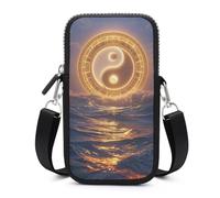 Taiji Ocean Cell Phone Bag with Detachable Strap, Aesthetic Mini Sling Bag Small Crossbody Bag for Phone