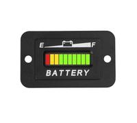 Taikemeti 12V-24V LED Battery Level Indicator, Monitoring the Residual Power of the Equipment, Suitable for Lead-Acid Battery-Driven Rv, Forklift, Golf Cart, Lawn Mower, Leaf Cutter, Etc. (12V-24V)