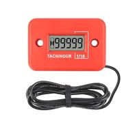 Taikemeti Tachometer Hour Meter, 4-stroke Design & Displays Real-time RPM Total Accumulated Time, Waterproof Design for Motorcycles, ATVs, Snowmobiles, Generators (RE-4)