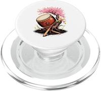 Taiko Drum With Flowering Tree Japanese Percussion Harmony PopSockets PopGrip for MagSafe