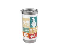 Taiko Drums Mitsudomoe Vintage Taiko Drummer Stainless Steel Insulated Tumbler