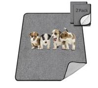 TAIKURA Washable Pee Pads for Dogs Reusable Puppy Pads Non-Slip Heavy Absorbency Dog Pee Pads for Dog Training, Whelping, Playpen - Protect Your Floors & Pet with Quick-Drying Potty Pads (2, 80*92CM)