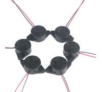 Taikuwu 6Pcs Active Buzzer 3-24V DC, 95dB Piezo Alarm Sounder for Arduino, Automotive Electronics, DIY Projects