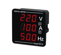 Taikuwu AC Digital Multimeter Voltmeter Ammeter Frequency Meter Tester, 50-500V AC Voltage Current Monitor, 1-120A Amp Meter, 10-99.9Hz Frequency Gauge for Home Industrial Electrical Testing