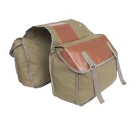 Tail Bag Expandable Canvas Motorcycle Saddle Bags Universal Bicycle Scooter Travel Saddlebags Tool Bag Panniers For Sportster(Brown)