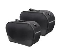 Tail Bag Expandable Gold For Wing For Goldwing For GL1800 For GL 1800 2012-2017 Motorcycle Saddlebags Inner Bag Left Right Trunk(Black 2 Pcs)