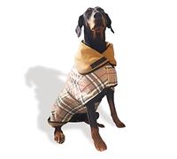 TAIL BLAZERS™ Premium Dog Drying Coat. Double Layer Microfibre Dry Robe with Car Safety D Ring. Towel Robe Pet Dryer Keep Dogs Dry and Warm. Camping and Beach Accessories. Machine Washable. M