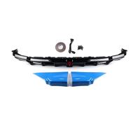 Tail Boot Side Spoiler Splitter Corner Cover Rear Bumper Diffuser Lip With LED Brake Light For Civic 11th 2022 2023 2024 2025 Car Rear Bumper Lip Diffuser(Booster Blue)