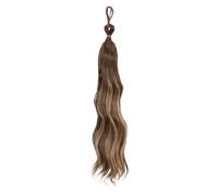 Tail Clip in Hair Ponytail Extension, Hair Extensions Highlights Natural Looking Long Curly Wavy for Women Elastic Hair Ties(22H10)