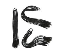 Tail Clip in Hair Synthetic Dirty Braided Ponytail Wig Elastic Rubber Band Braiding False Braid Hair Extensions Elastic Hair Ties(4)
