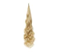 Tail Clip in Hair Wave Flexible Wrap Around PonyTail Long Fake Tail Hair Extensions Synthetic Wavy Hairpieces Horse Elastic Hair Ties(M27-613)