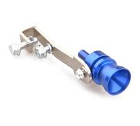 Tail End Pipe Car Exhaust Pipe Tailpipe Tip Turbo Sound Booster Speaker Universal Auto Muffler Tail Whistle Blow Off Valve(Blue L)