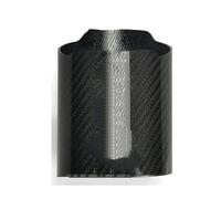 Tail End Pipe Car Universal Exhaust Pipe Carbon Fiber Cover Exhaust Muffler Pipe Tip Case Exhaust Tip Housing(74mm)