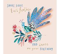 Tail Feather Birthday Greeting Card by The Curious Inksmith Greetings Card CISE1099