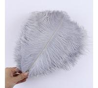 Tail Feather Ribbon, Fringe,10pcs/lot Wedding Home Decoration Table Centerpiece Crafts Plumage(Light Grey)