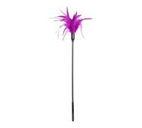 Tail Feather Whip Colored Feather Black Handle Feather Tickler Cosplay Show Stick Stage Rod Bdms Adult Sex Toys for Women and Couple Purple One Size