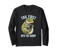 Tail First Into The Hobby Gecko Keeper Long Sleeve T-Shirt