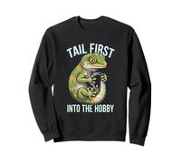 Tail First Into The Hobby Gecko Keeper Sweatshirt