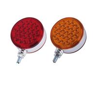 Tail Lamp Assembly Car Tail lights Double Face Red Yellow 12V-24V Round Side Marker Light Truck Cars Tail Light Stop Turn Signal Lamp For Trucks Trailers Lorry