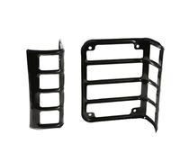 Tail Lamp Housing 2pcs Taillight Cover Accessories Tail Light Guards Rear Lamp Guard Protective Mount For Wrangler JK 2007-2017 Rear Light Shell(Black)